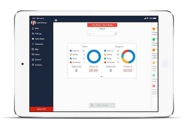 Cisco Finesse on IPad with Built-In Softphone