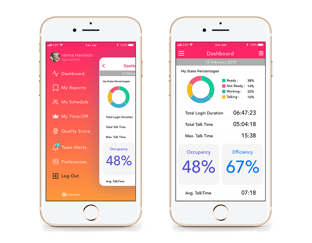 Using Comstice Wallboard and Quartz Mobile Apps from Internet