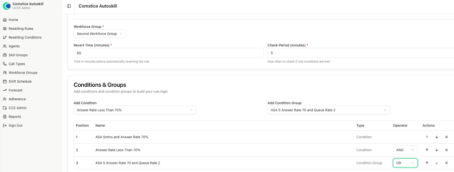 Comstice Outbound Dialer Admin