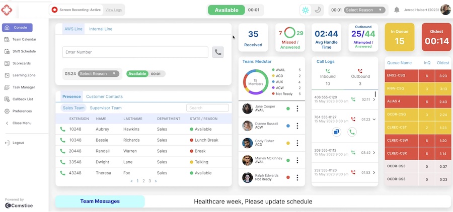 Avaya Agent Experiences Portal By Comstice Comstice   Avaya Agent Portal 