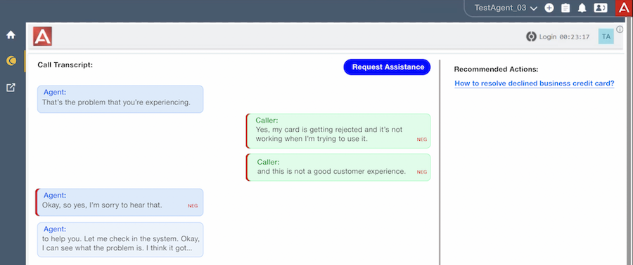 Avaya Workspaces AI Agent Assist Widget