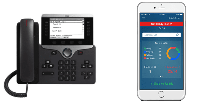 Cisco IP Phone Agent vs Comstice Mobile Agent App