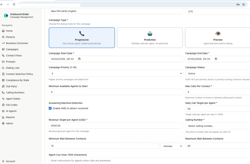 Cisco Outbound Campaign Manager
