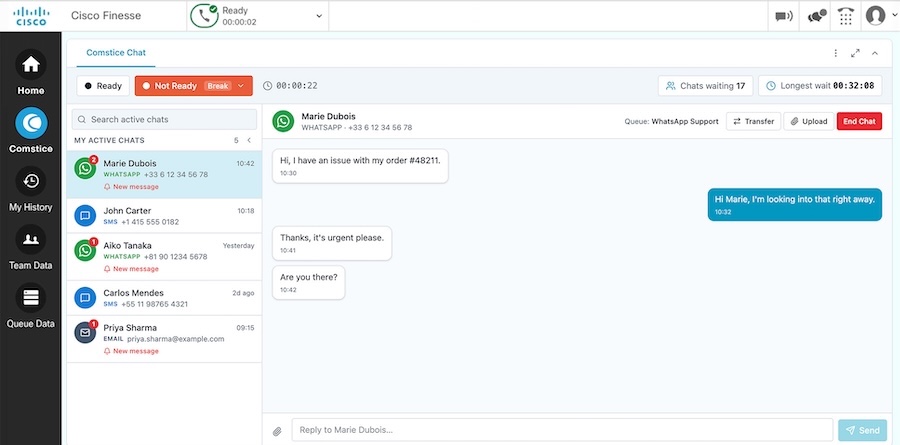 Cisco Finesse Messaging