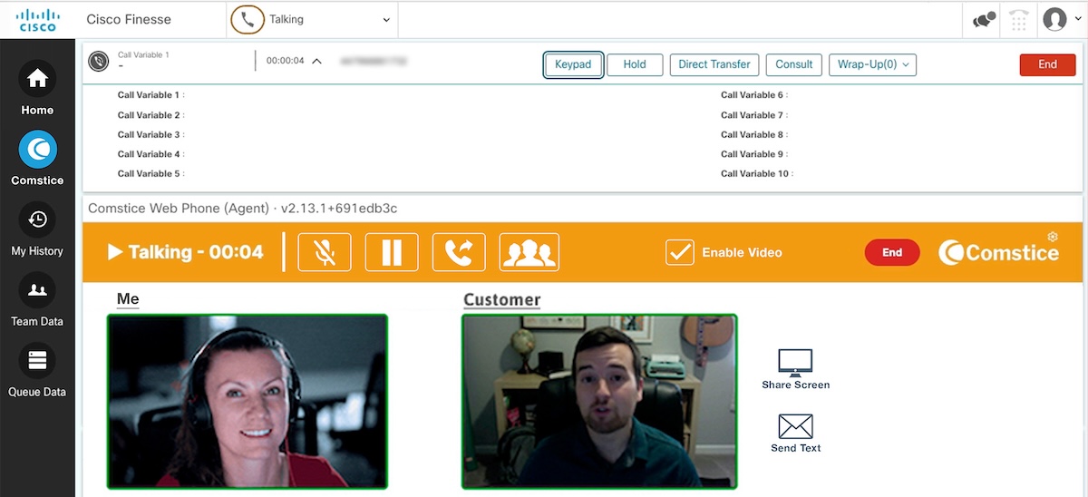 Cisco Finesse Video Calling Gadget