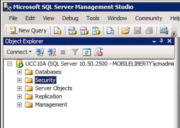 Cisco UCCE MS SQL User Configuration