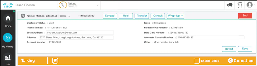 Cisco Finesse Webphone Gadget Audio Recording